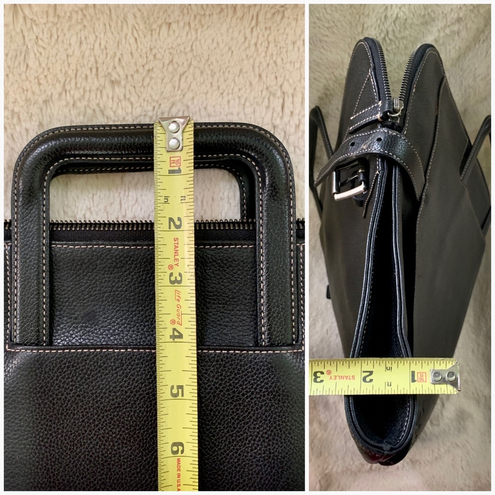 👑✅PRICE FIRM✅ COACH Black Leather Business Briefcase - Picture 16 of 17